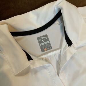 Callaway White M Sleeveless Top Golf Tennis Pickleball Resortwear Travel Active